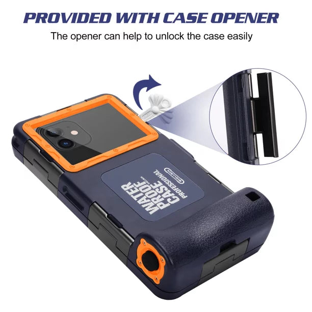 UrbanX Professional [15m/50ft] Swimming Diving Surfing Snorkeling Photo Video Waterproof Protective Case Underwater Housing for Sony Xperia  And all Phones Up to 6.9 Inch  with Lanyard