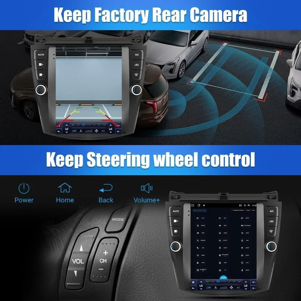 10" Car Stereo Radio w/Carplay Android Auto for Nissan Xtrail Qashqai Rogue 2014-2019 Double Din Android 13 Touchscreen Audio Receiver w/WiFi  Navigation Bluetooth Backup Camera Mic- 2+32G