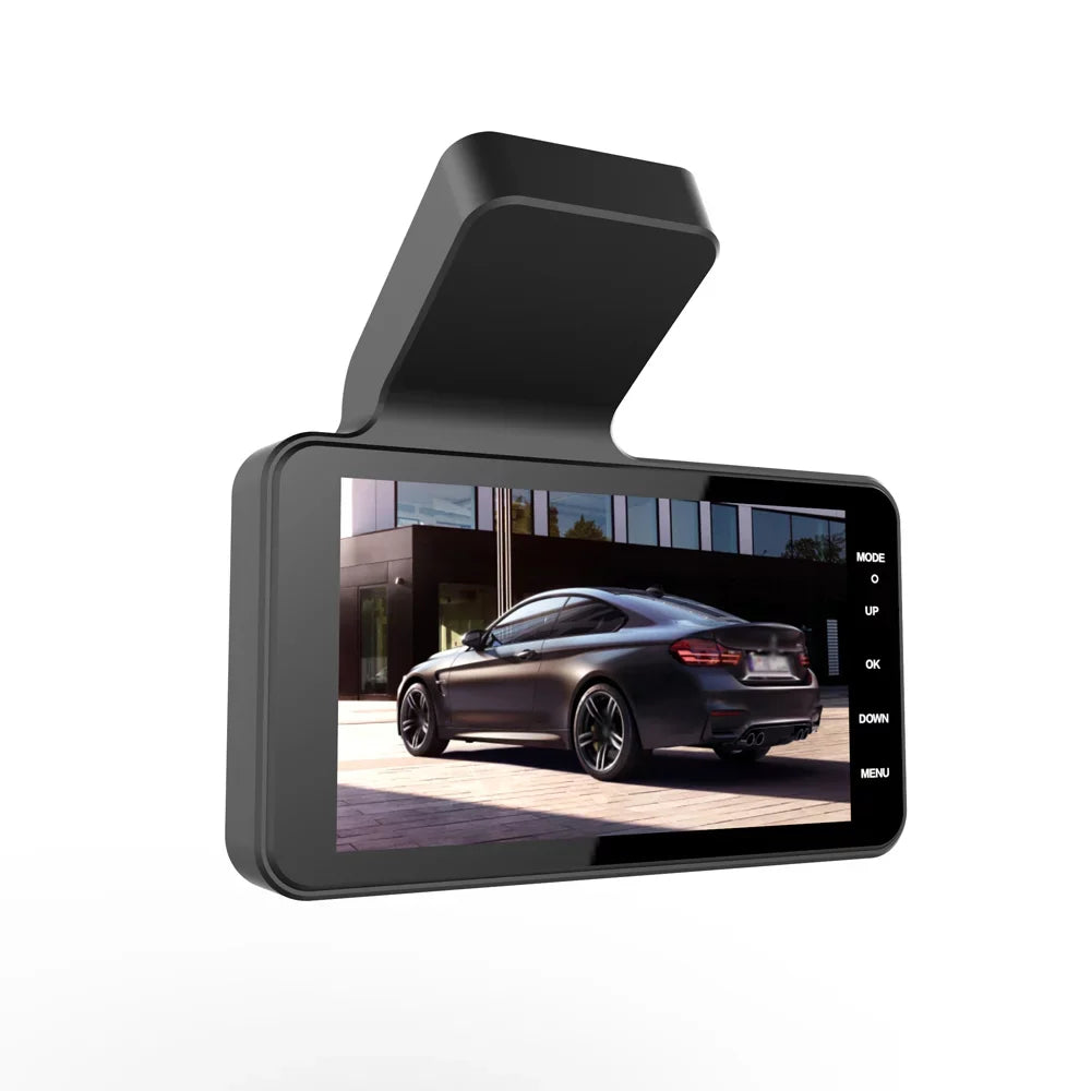Shinysix 1080P  Dash Camera 4 Inch Car Dashcam Driving Recorder 170° Wide Angle with Touchscreen Support Night-Vision Loop Recording Motion Detection Reversing Picture