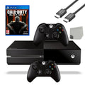 Microsoft Xbox One Original 500GB Gaming Console Black  Cable 2 Controller Included With Call Of Duty Black Ops 3 Game   Bundle Used