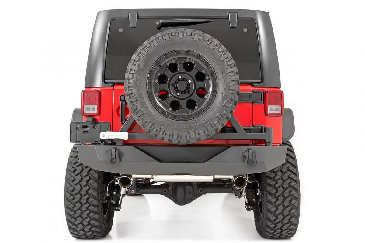 Rough Country Rear Bumper w/Tire Carrier for 2007-2018 Jeep Wrangler  - 10594A