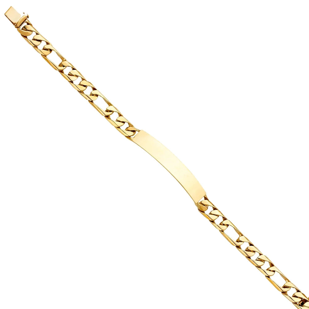14k Yellow Gold Figaro Link  Bracelet - 8" | Elegant 14KY Gold Chain Bracelets for Men and Women | Weight 17.4 | Men’s Jewelry for Gift