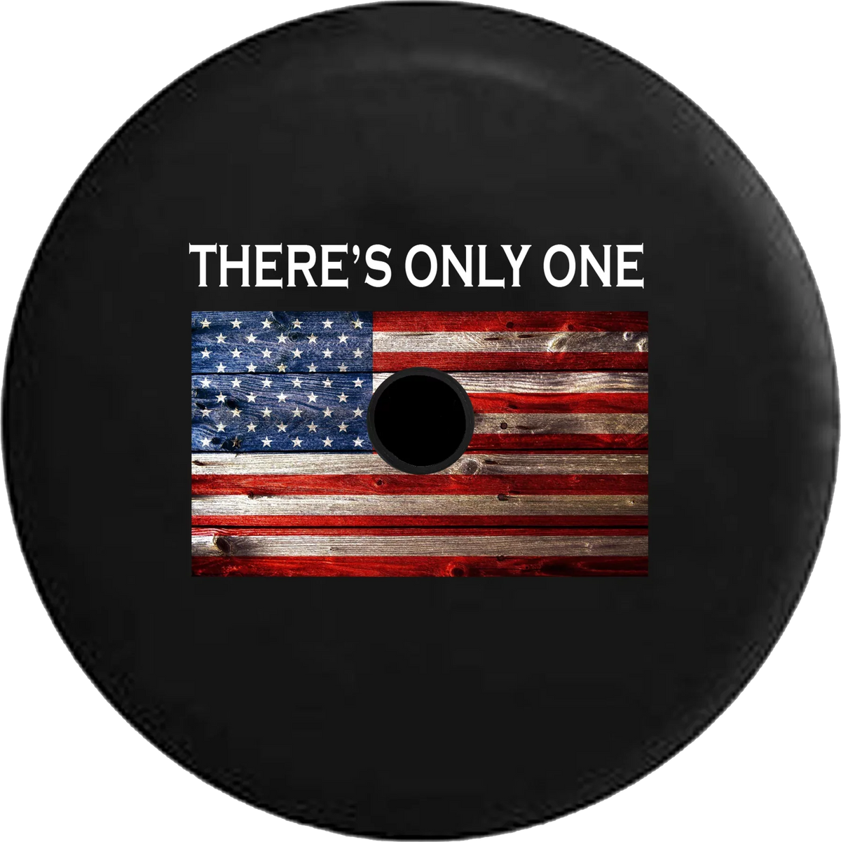 2018 2019 Wrangler  Backup Camera There is Only One American Vintage Rustic  Flag Spare Tire Cover for Jeep  33 Inch