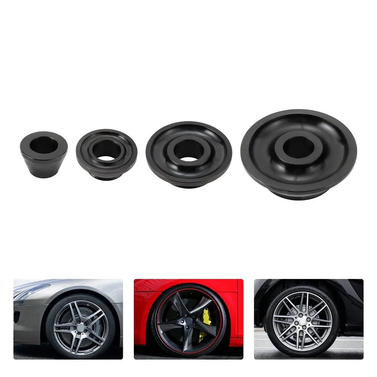 4 Sizes 36mm Tire Balancer Cones Set Wheel Balancer Adapter Cones Taper Cone Kit