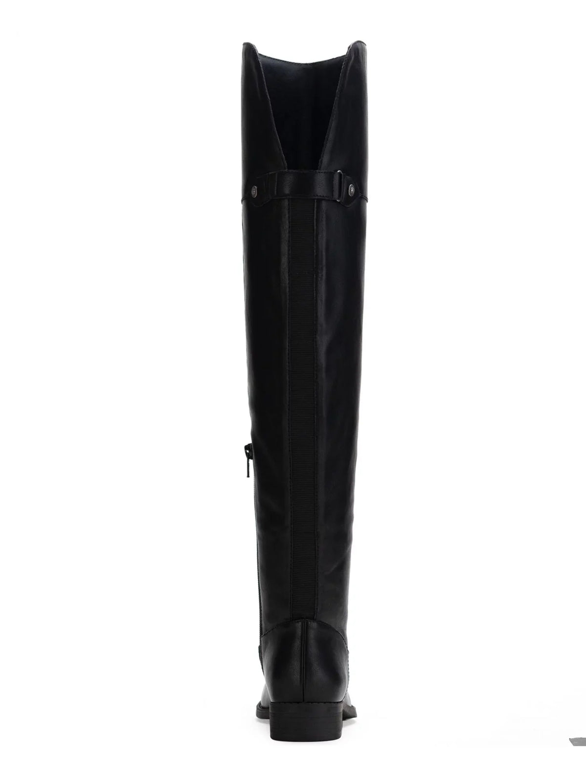 Womens Black Cushioned Gore Zipper Accent Slip Resistant Allicce Round Toe Dress Boots Shoes 8.5