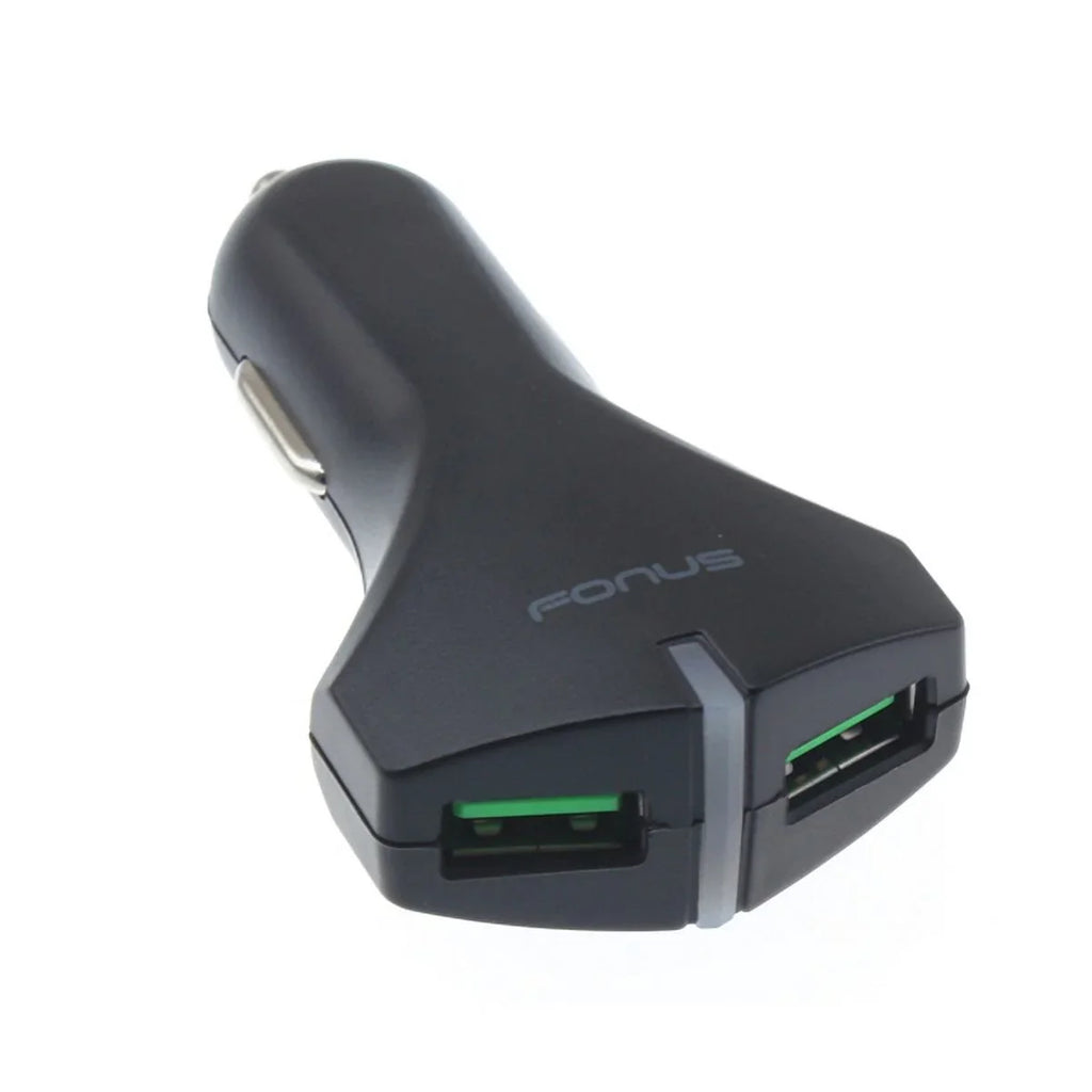 Type- Coiled  Cable w 2-Port  36W Fast Car Charger  for Samsung Galaxy Tab  9.7  Plus, + , S10e  Plus active 5G Note 9 8 10 Plus    A10e - Sonim