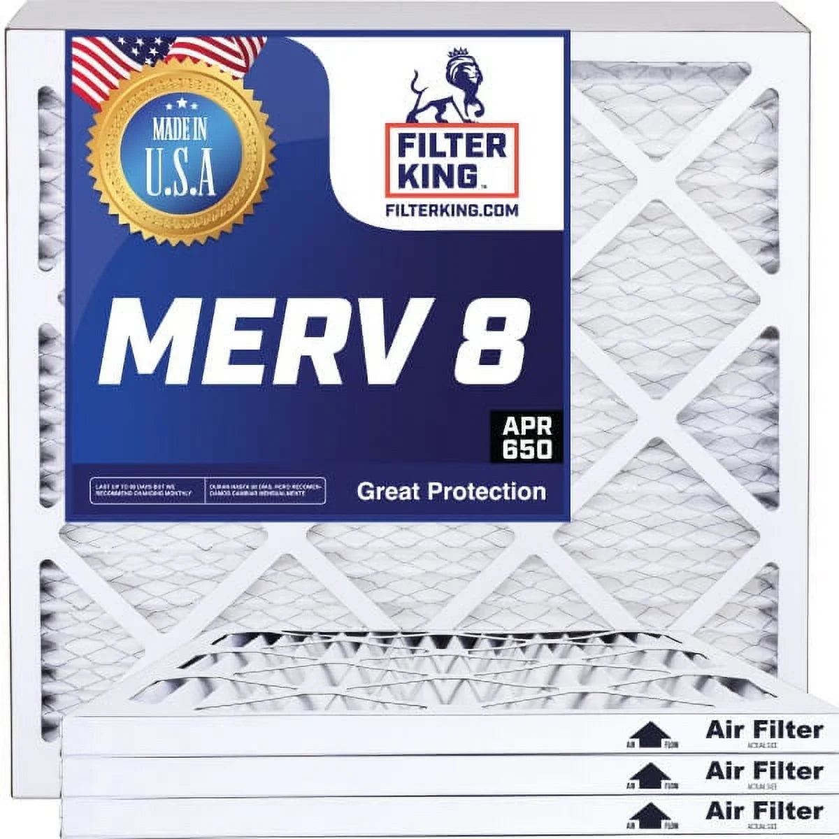 Filter King 12.5x38x1 Air Filter | 4- |  8  Pleated / Furnace Filters |    | Actual Size: 12.5 x 38 x .75"