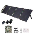 Solar Panels 80W Portable Camping Solar Kit Foldable for Power Station Generator Folding Solar Charger designed for