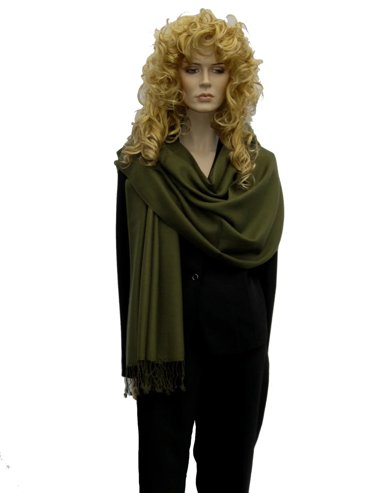 Shawl/Shawls/Scarf/Scarves/Wrap/Stole/Muffler/Cape/Ruana/Blanket/Throw/Pashmina Shawl/Cashmere Scarf/Wool/Silk (Military Regular Shawl)