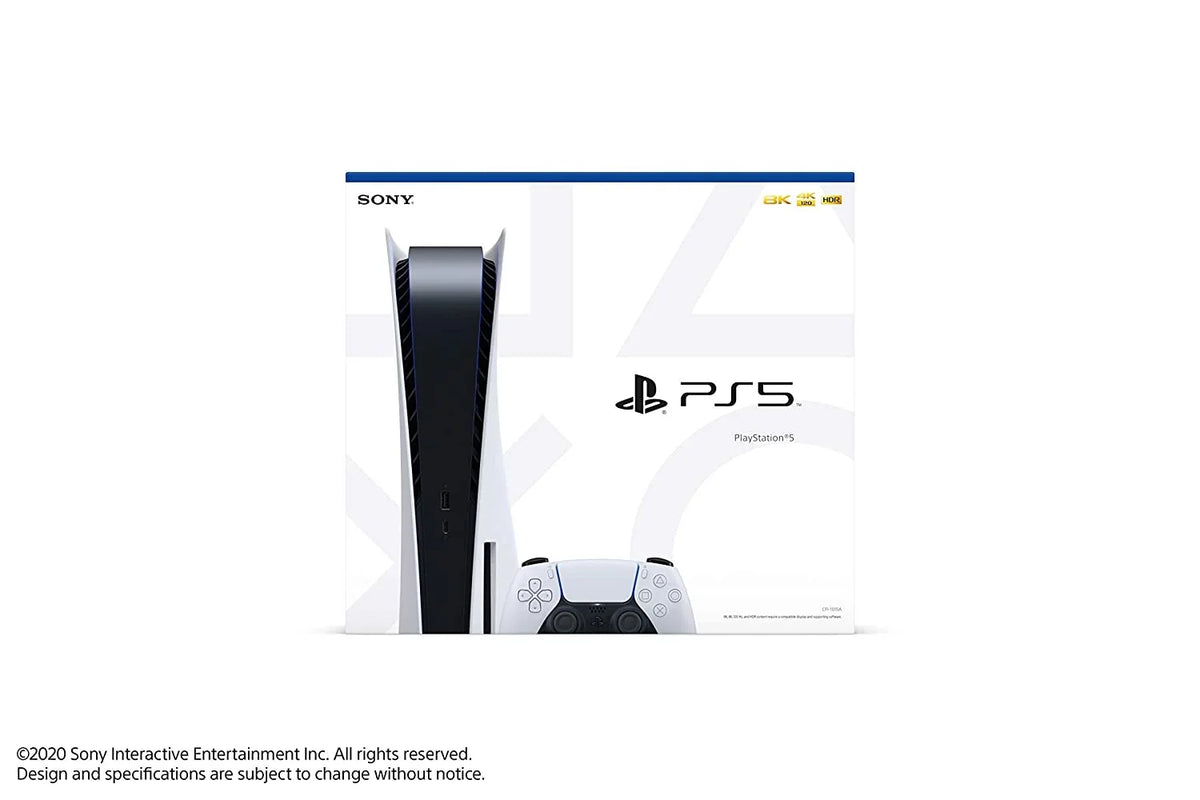 Sony Playstation 5 Disc Version  Console and Black Pulse 3D Headset Bundle with Microfiber Cleaning Cloth