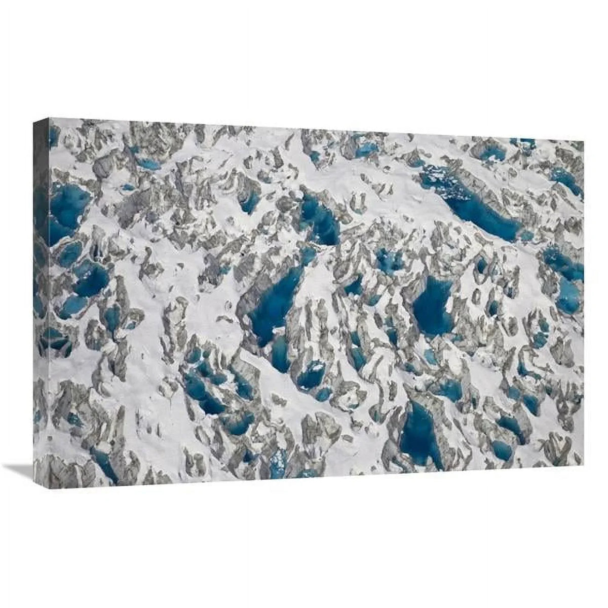 Global Gallery  20 x 30 in. Meltwater Lakes on Hubbard Glacier - Wrangell-St. Elias National Park - Alaska Art Print - Matthias Breiter
