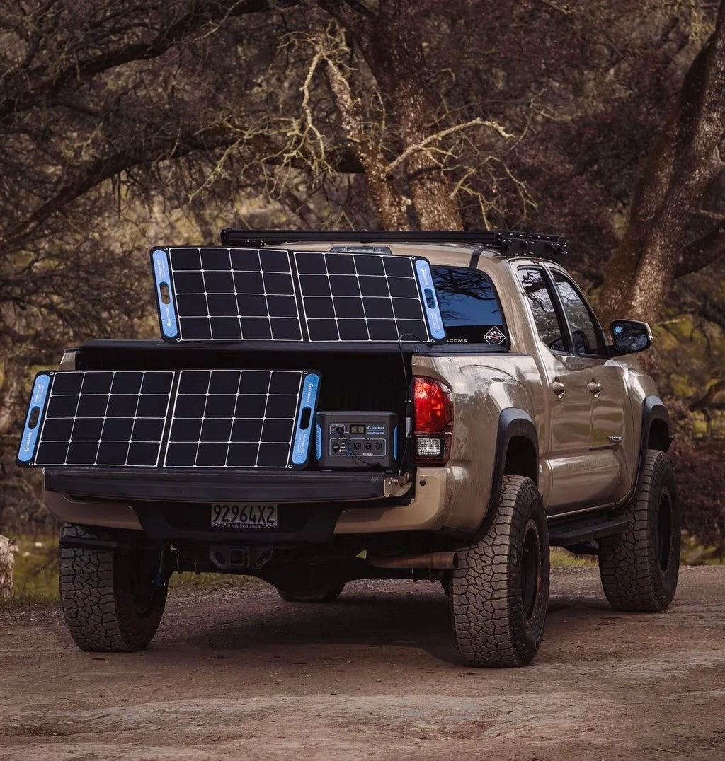 100 Watts SolarPower One Monocrystalline Portable Solar Panel with built-in - and - ports