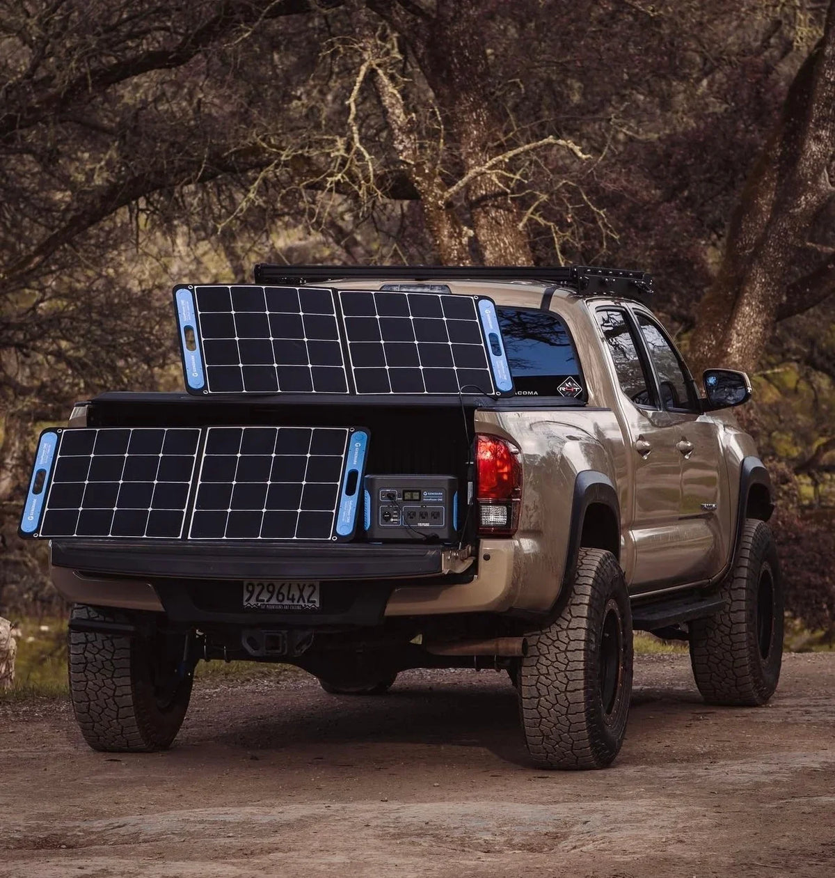 100 Watts SolarPower One Monocrystalline Portable Solar Panel with built-in - and - ports