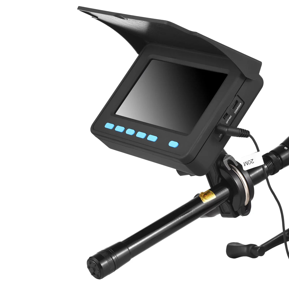 Underwater Fishing Camera with 4.3''  - 20M/30M 1200TVL Fish Finder with 8PCS   Night Vision for Ice and Boat Fishing