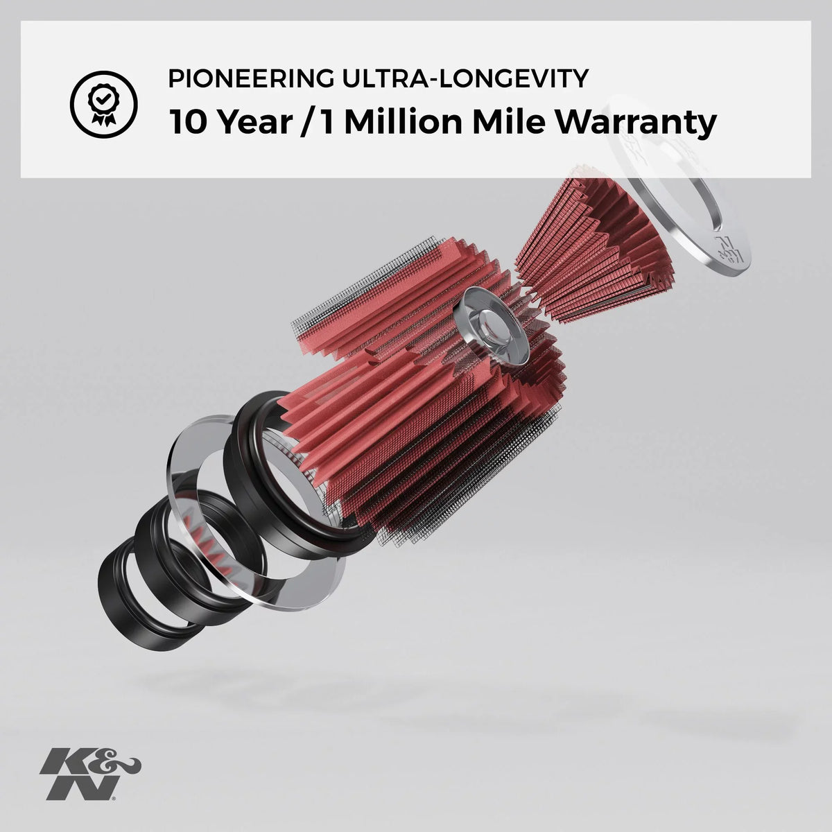 & Universal Clamp-On Engine Air Filter: Washable and Reusable: Round Tapered; 4.5 in (114 mm) Flange ; 6 in (152 mm) Height; 5.875 in (149 mm) Base; 4.5 in (114 mm) Top , -4740