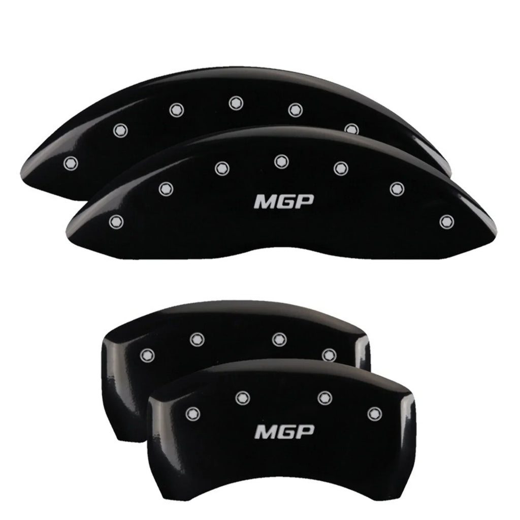 4 Caliper Covers Engraved Front & Rear  Black finish silver ch Fits select: 2013  300, 2012  300C