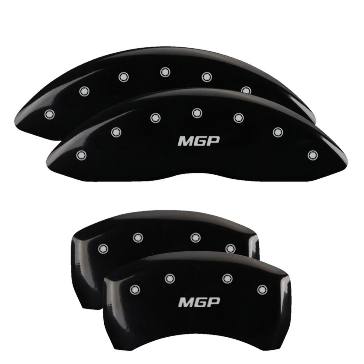 4 Caliper Covers Engraved Front & Rear  Black finish silver ch Fits select: 2013  300, 2012  300C