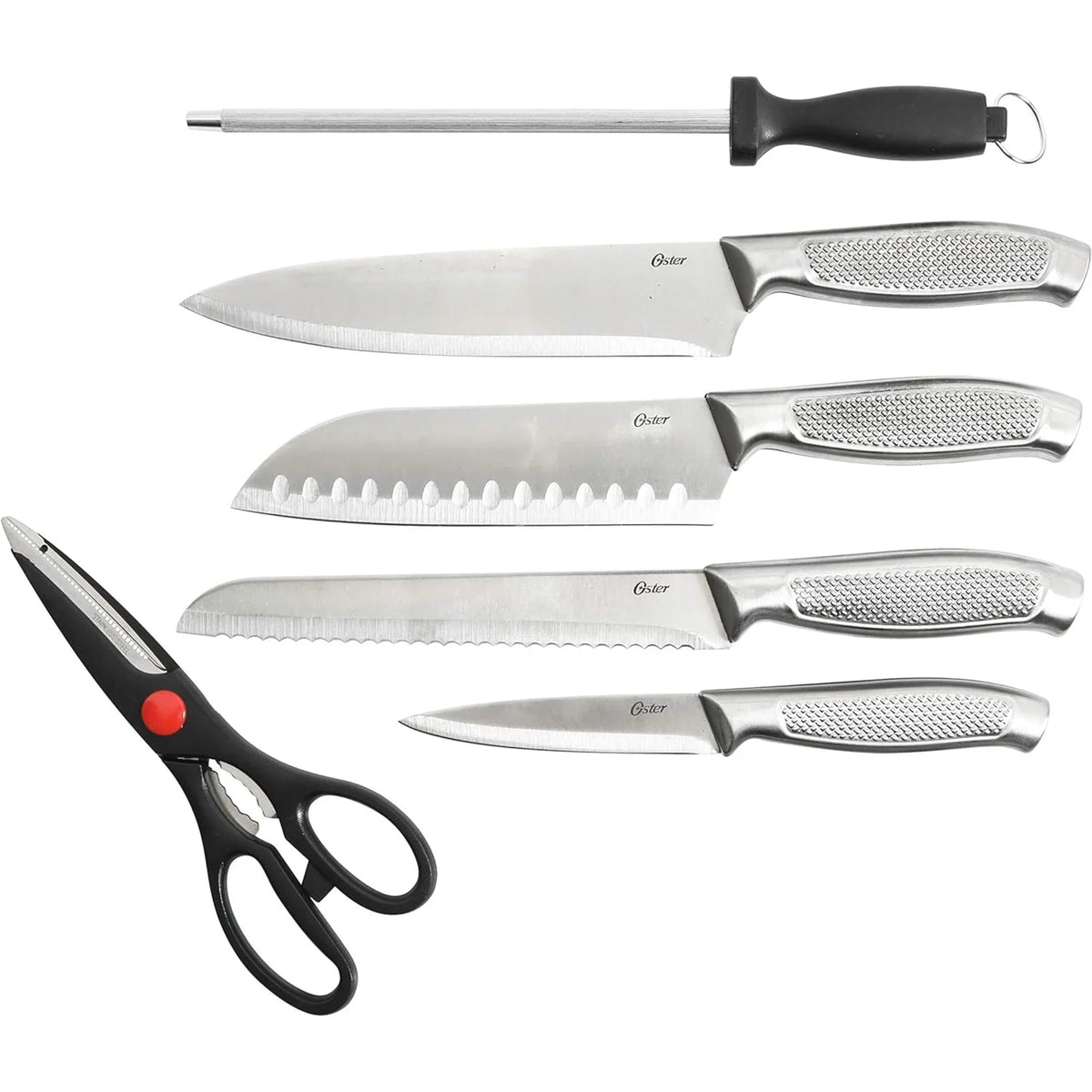Oster Edgefield 14 pc Cutlery Set - Stainless Steel - 1.8/1.5 mm