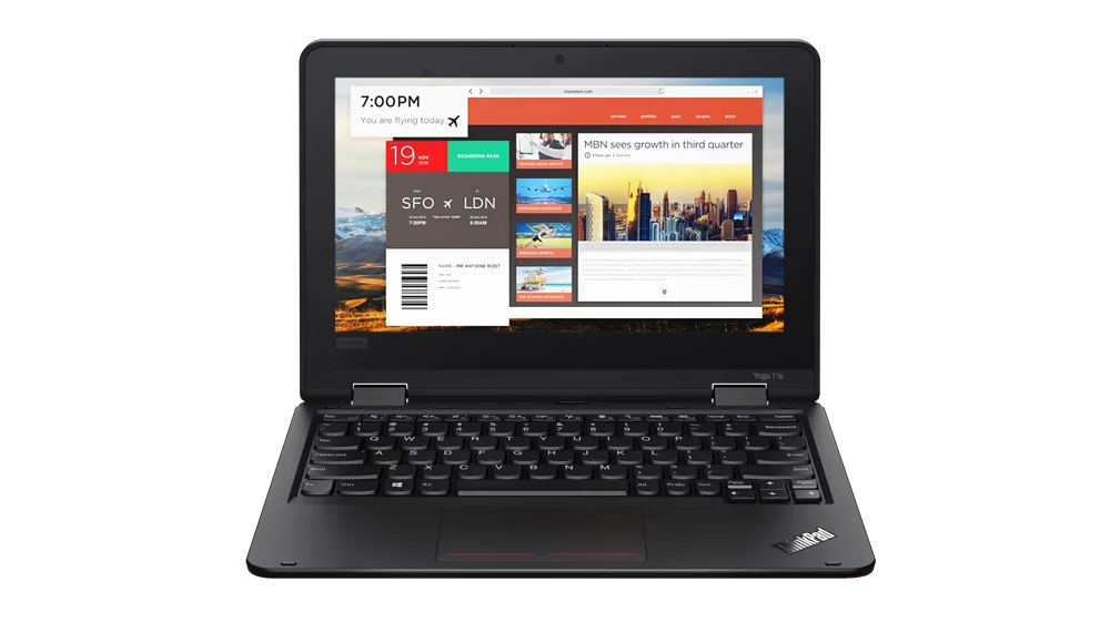 Restored  20LMCTO1WW-102 ThinkPad Yoga 11e 5th Gen 11.6" 1366 x 768 Touchscreen Celeron  1.1GHz Intel  Graphics 600 4GB  128GB  Win 10 Home Black (Refurbished)