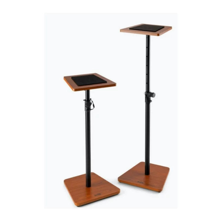 On Stage  Wood Studio Height Adjustable Non-Slip Monitor Stands (2-Pack, Rosewood)
