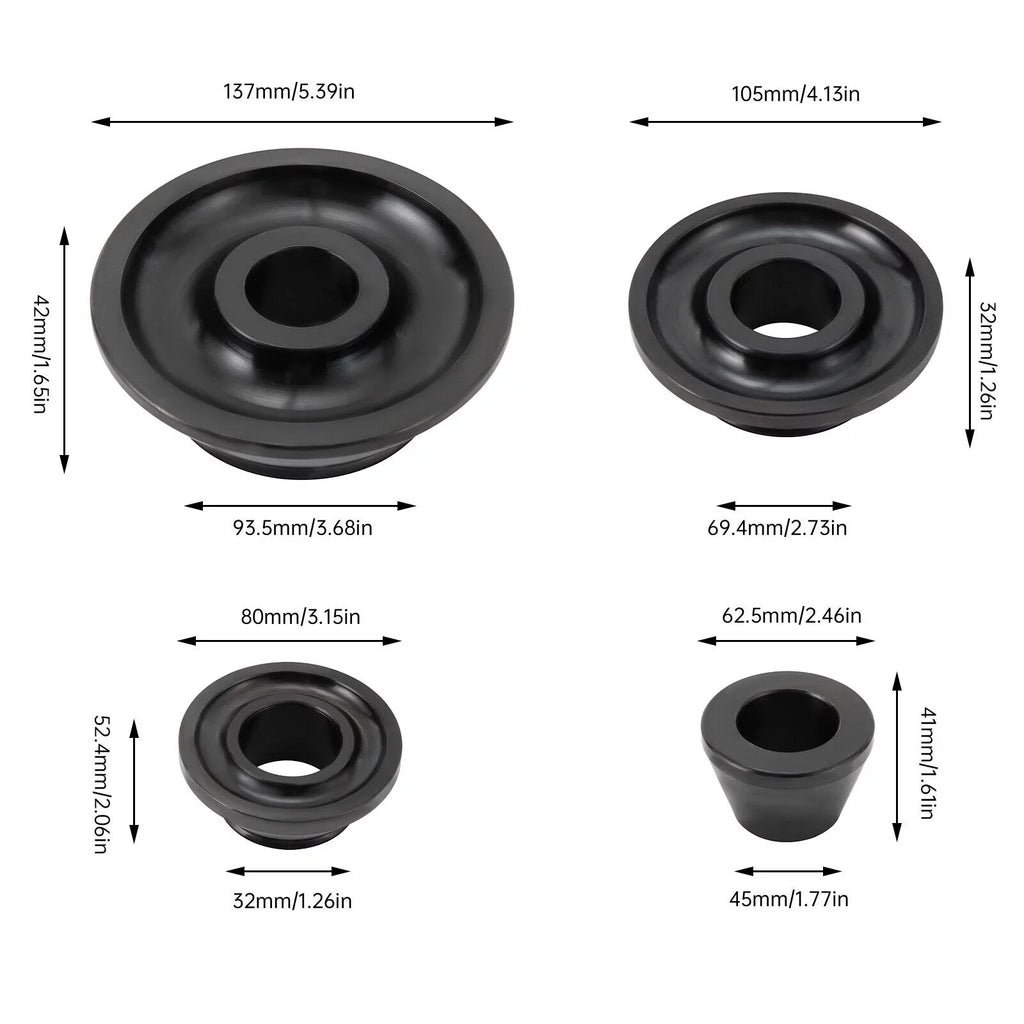 4 Sizes 36mm Tire Balancer Cones Set Wheel Balancer Adapter Cones Taper Cone Kit