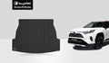 ToughPRO Accessories Cargo Mat Compatible with 2020 Toyota -4 - All Weather - Heavy Duty Black Rubber