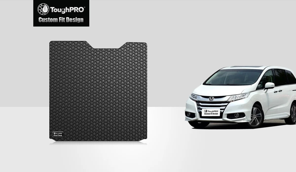 ToughPRO - Cargo Mat Compatible with  Odyssey - All Weather Heavy Duty (Made in ) - Black Rubber - 2012