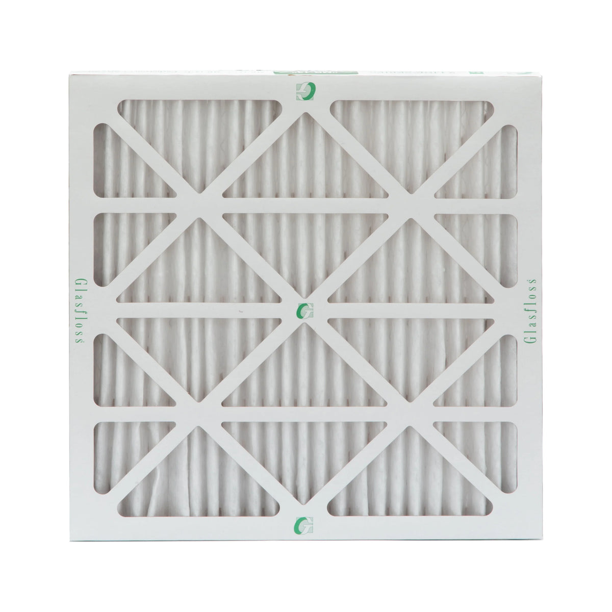 3 Pack of 24x24x2  13 Pleated 2" Inch Air Filters by Glasfloss. Actual Size: 23-3/8 x 23-3/8 x 1-3/4