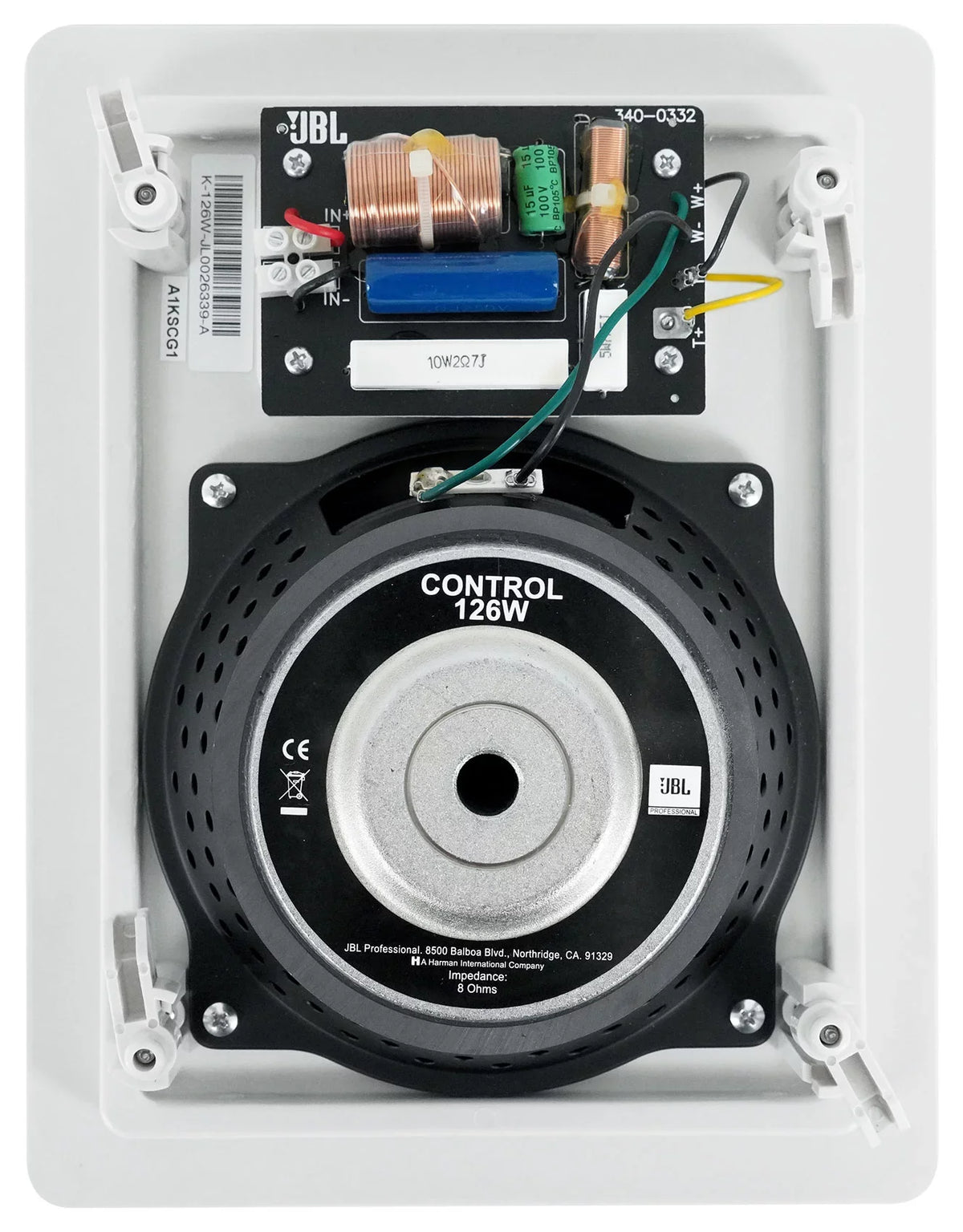 Pair  Control 126  6.5" 2-Way In-Wall Speakers For Home/Restaurant/Bar/Cafe