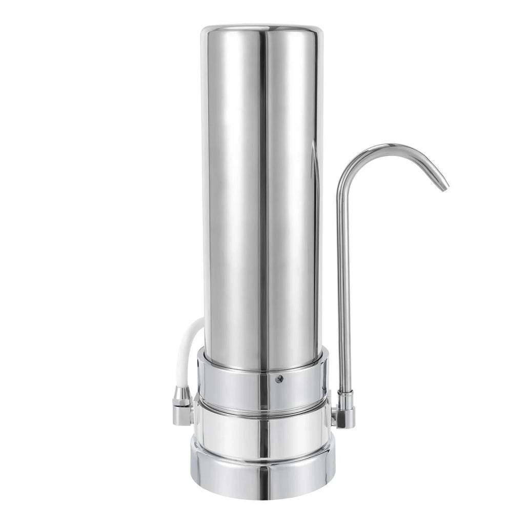 Countertop Filter Tap Water Filtration Filter Sink Drinking System Stainless Silver
