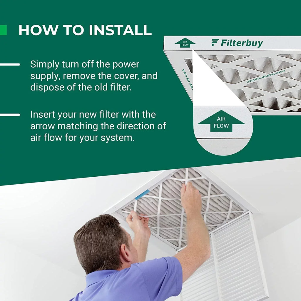 Filterbuy 24x30x1  8 Odor Eliminator Pleated   Furnace Air Filters with Activated Carbon (12-Pack)