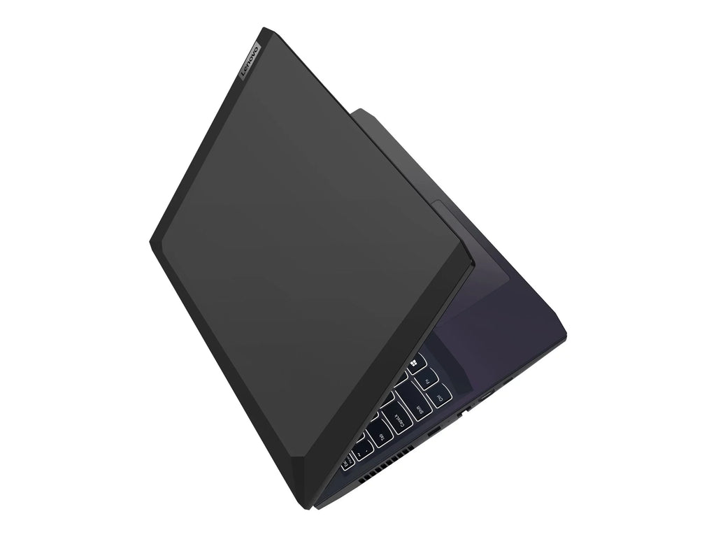 Lenovo IdeaPad Gaming 3 15ACH6 82K2 - 180-degree hinge design -  Ryzen 5 5600H / 3.3 GHz - Win 11 Home -   3050 Ti  - 8   - 512   NVMe,  - 15.6"  1920 x 1080 (Full ) @ 120 Hz - Wi-Fi 6 - shadow black - kbd: