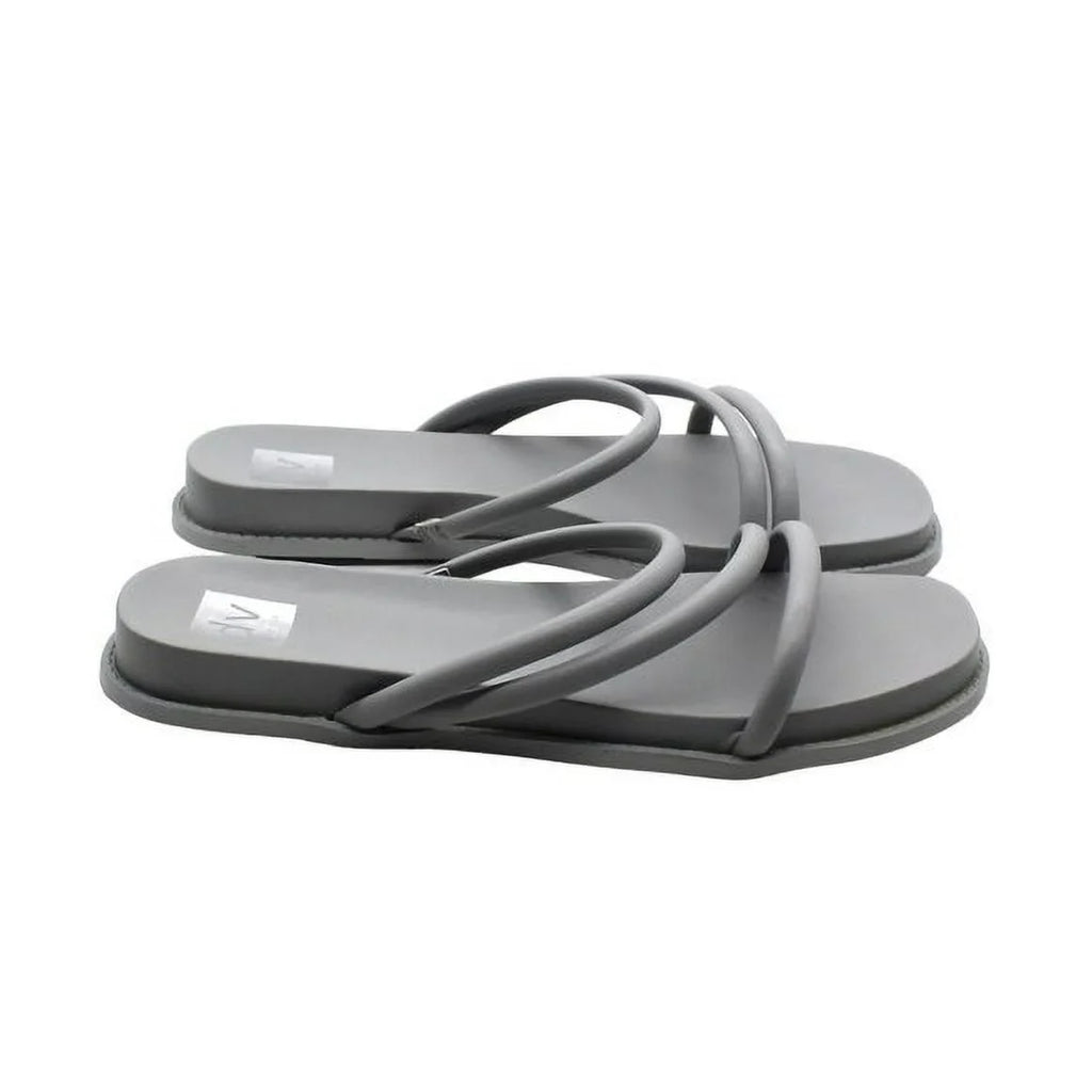 By Dolce Vita Womens Faux Leather Slides Strappy Sandals