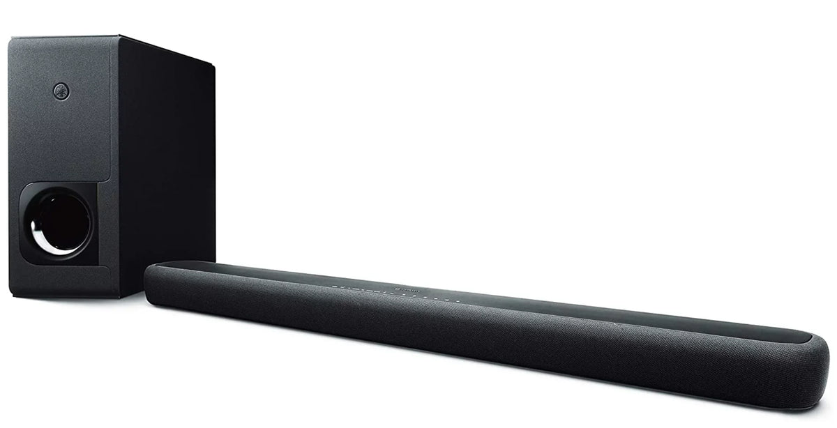Open Box Yamaha Sound Bar with Wireless Subwoofer Bluetooth -2090 Black