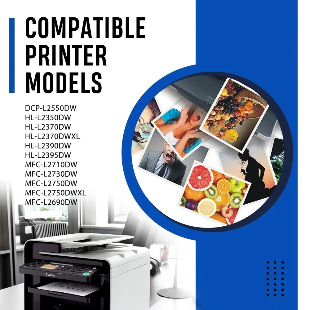 Toner Cartridge and  Drum Unit Set Compatible for Brother - - - - Printer (2x -760 Toner, 1x -730 Drum Unit )