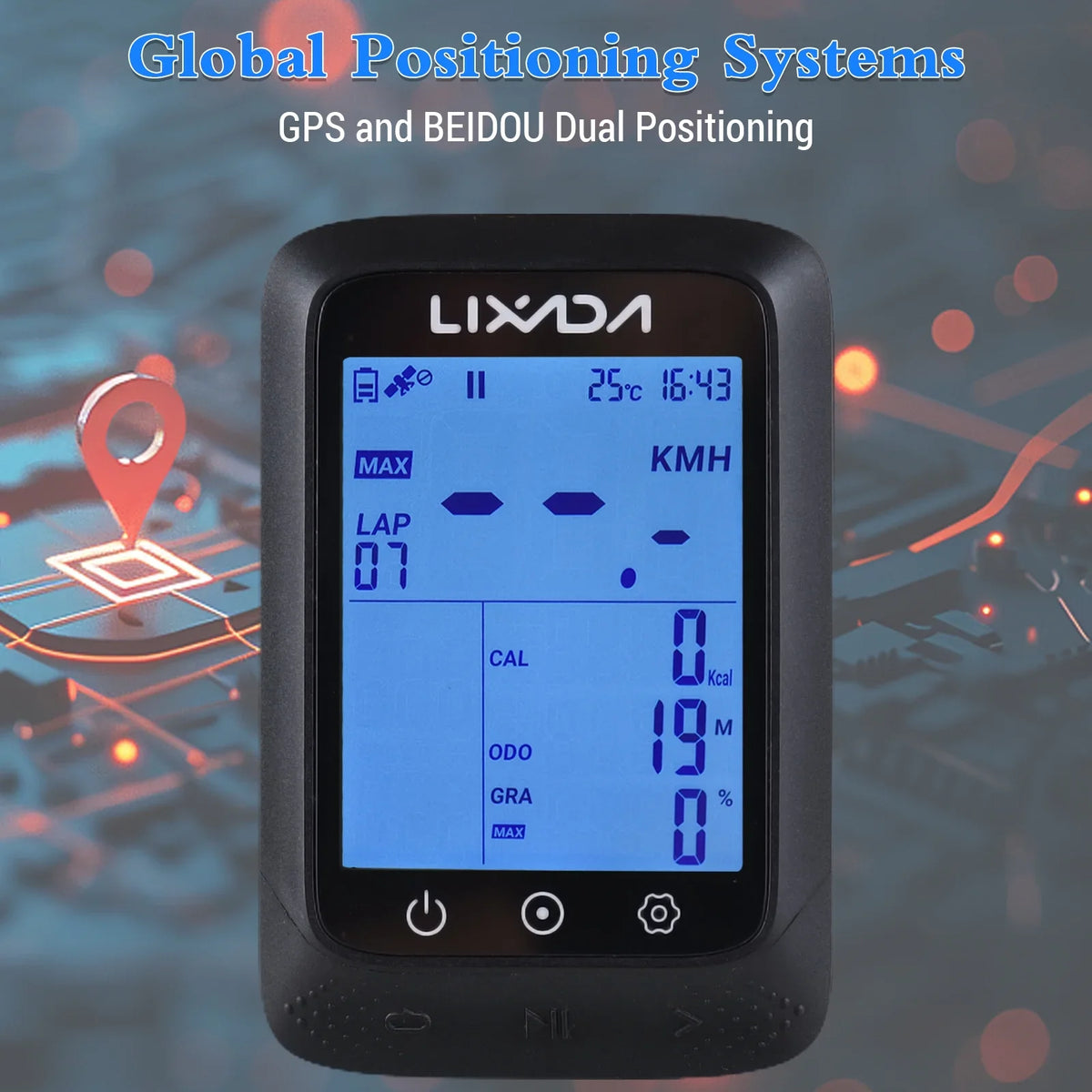 Aibecy Bike Computer with  Wireless Waterproof + Sensor and  Connectivity, 2.3in Altitude Gradient, Strava  Support