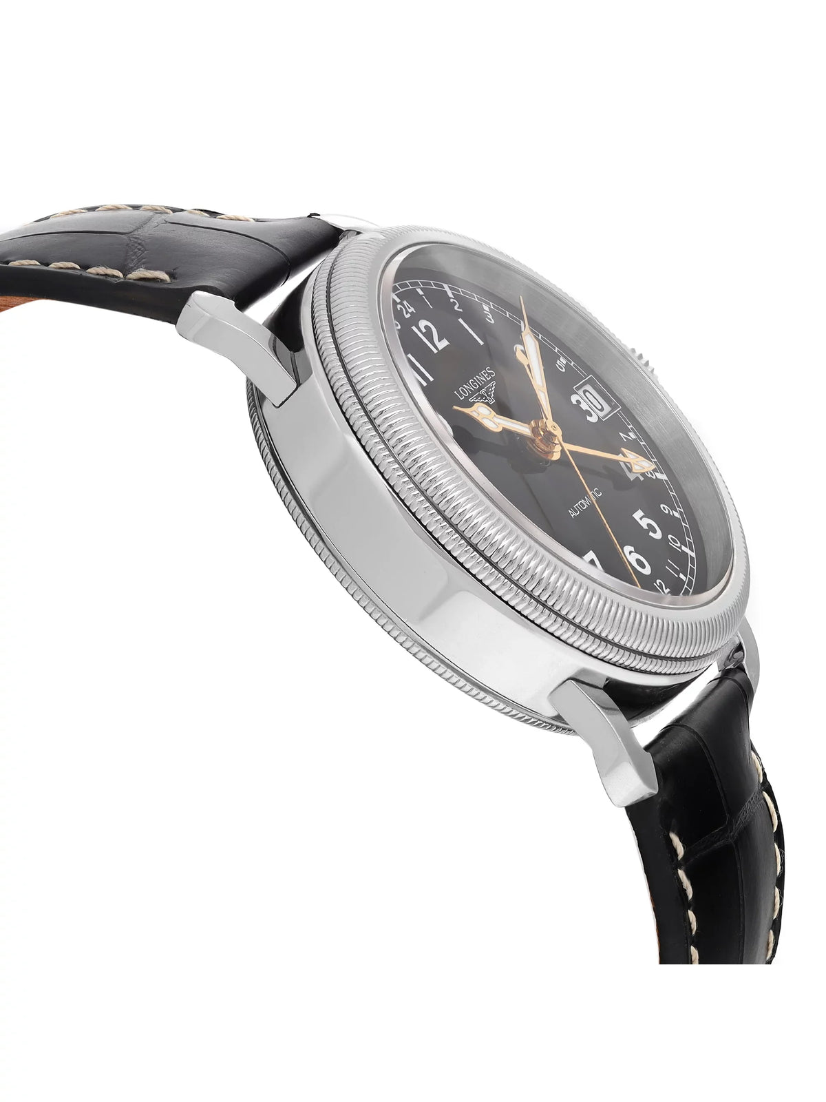 New Longines Heritage Avigation  Steel Black Automatic Watch .778.4.53.2