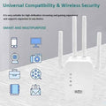 WiFi Extender, WiFi Booster, WiFi Repeater，Wifi Extenders signal Booster for Home Internet Booster 1200Mbps Dual Band (5G / 2.4 GHz) Up to 8,574sq.ft White