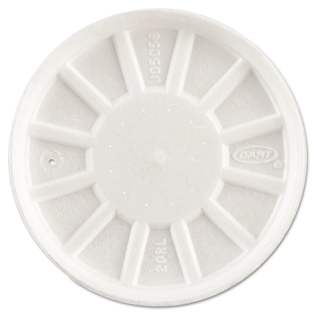 Dart  Vented Foam Lids Fits 6 to 32 oz Cups, White - Case of 5