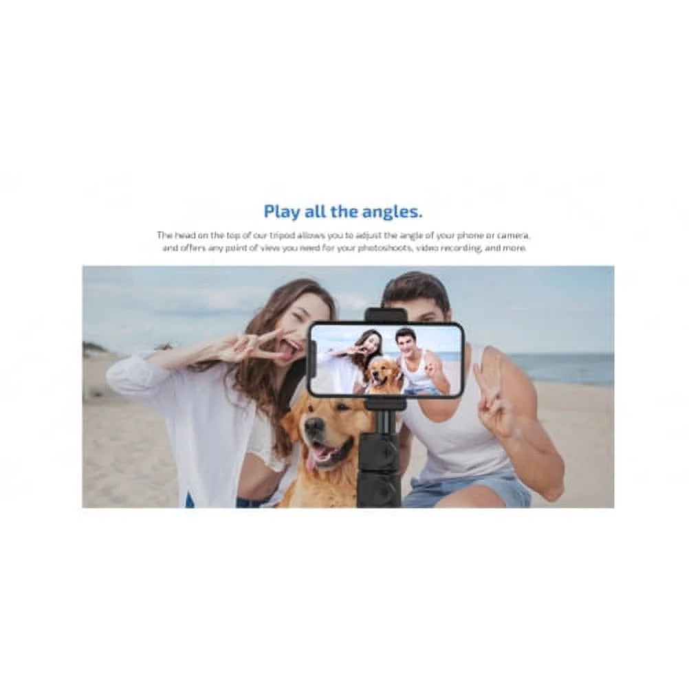 Wireless Tripod Selfie Stick for iPhone 14/14 Pro/Pro Max/13/13 Pro/Pro Max/12 Pro/Pro Max/Pro Plus/Max Mini - Monopod Remote Shutter Built-in Self-Portrait Extendable Stand