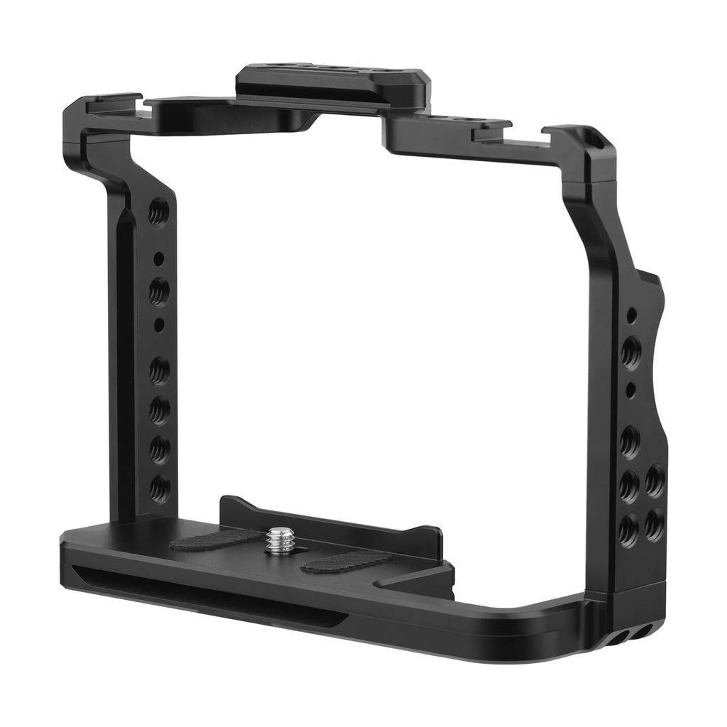 Camera Cage Aluminum Alloy Video Cage with Dual Cold Shoe Mounts Numerous 1/4 Inch Threads Replacement for Sony / / /  /  /