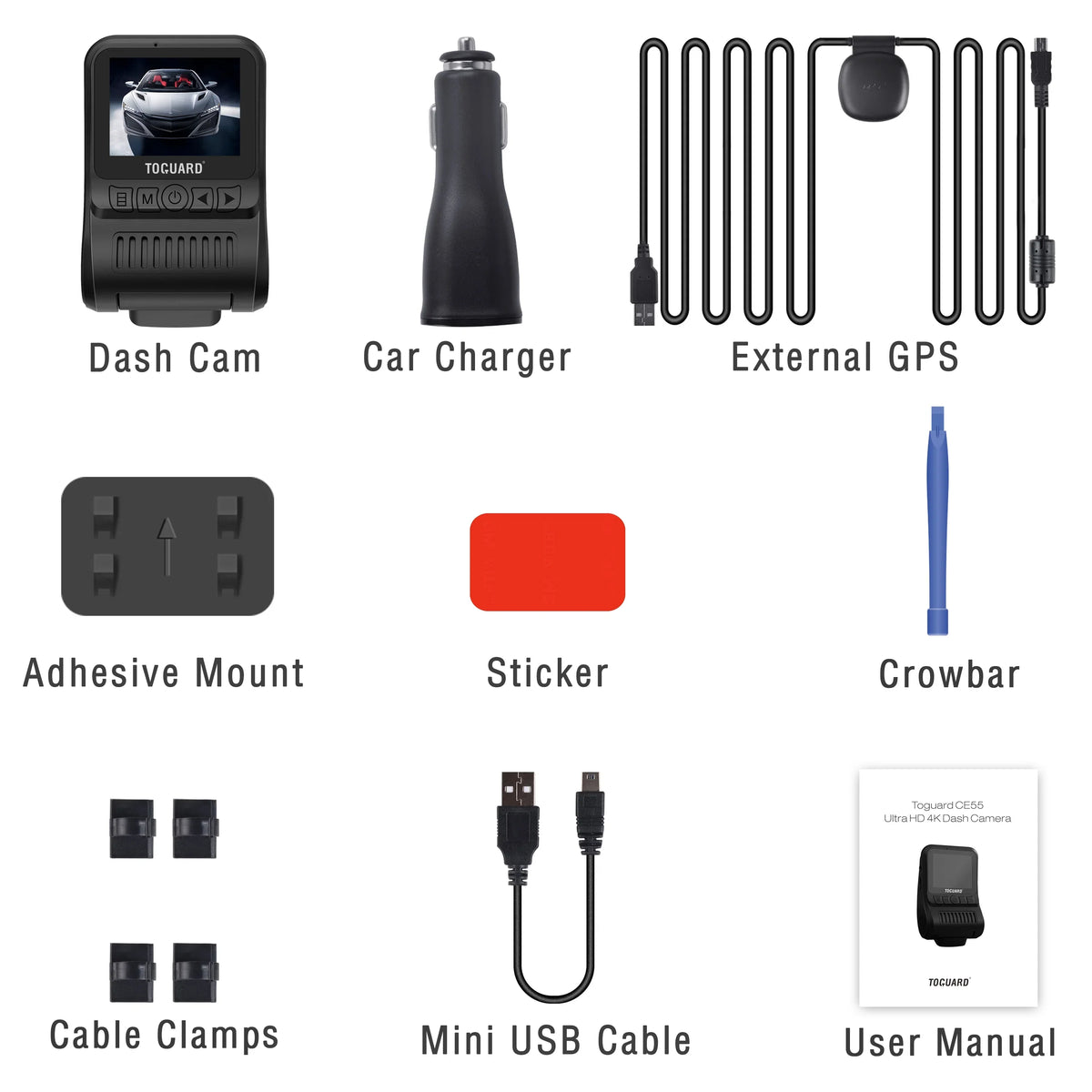 Campark Dual 1080 Dash Cam Front and Inside, 1.5"  Car Camera, Dash Camera for Cars with  Night Vision, Loop Recording, 170° Wide Angle, 24H Parking Monitor