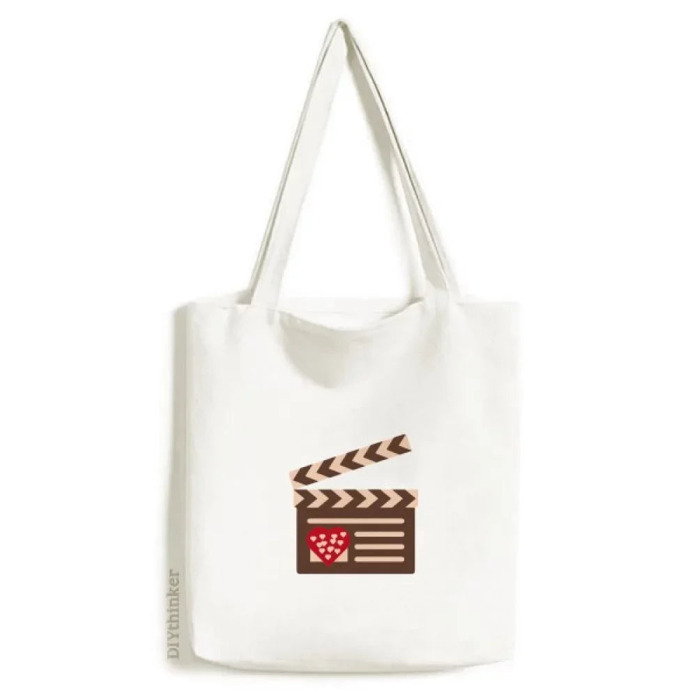 November Orange Film Valentines Day Tote Canvas Bag Shopping Satchel Casual Handbag