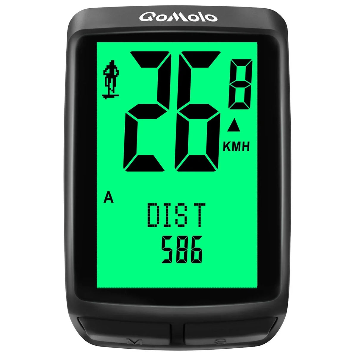 Wireless Bike Computer, Multi-Functional Bike Speedometer,  Waterproof Large Screen Cycle Computer Automatic Wake-up  Backlight Display