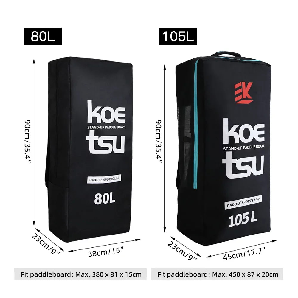 80L/ 105L Travel for Inflatable Paddleboard Board Carrying Bag Shoulder