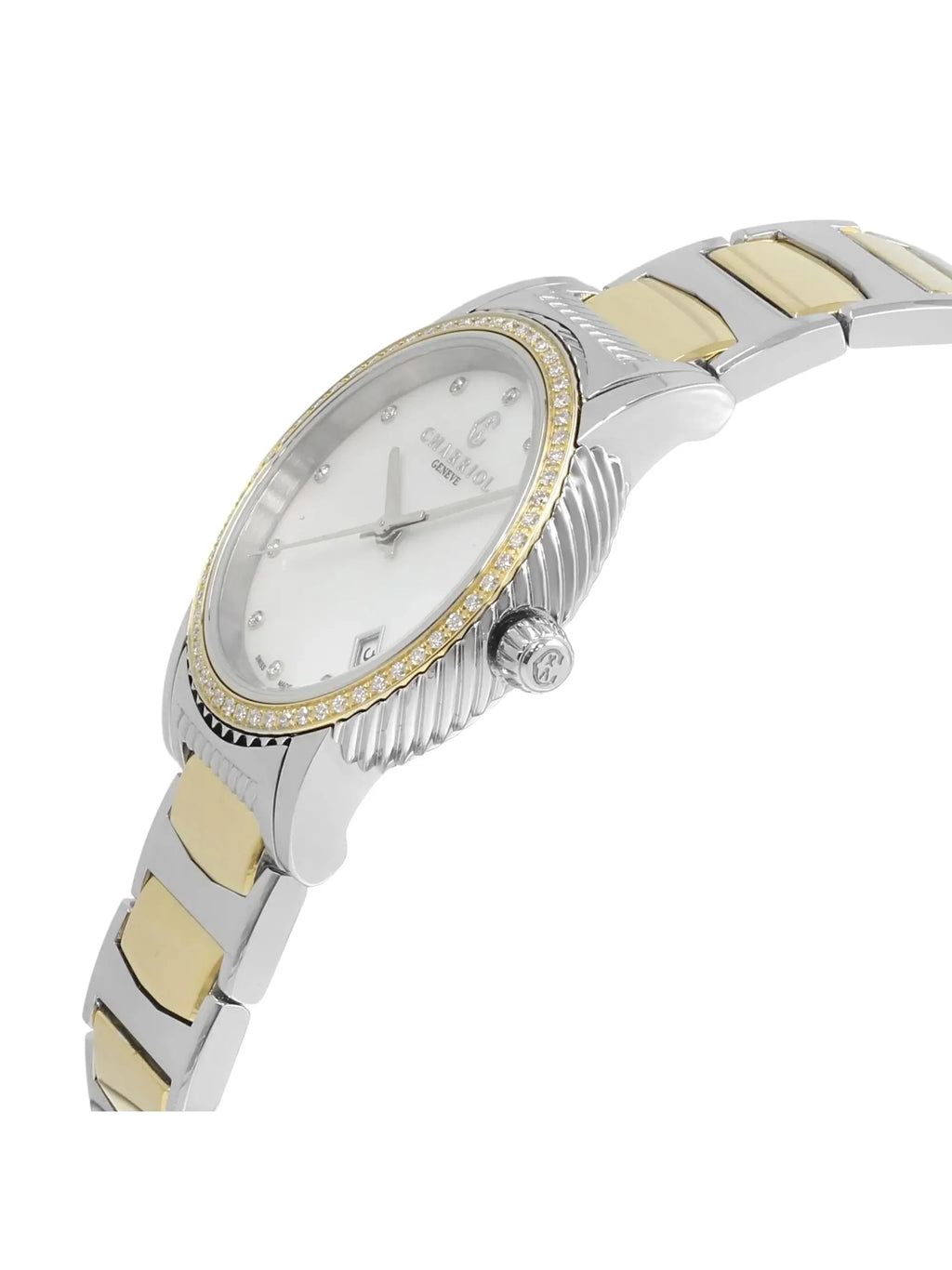 New with defects Charriol Parisii 0.40cttw Quartz Ladies Watch .921.001