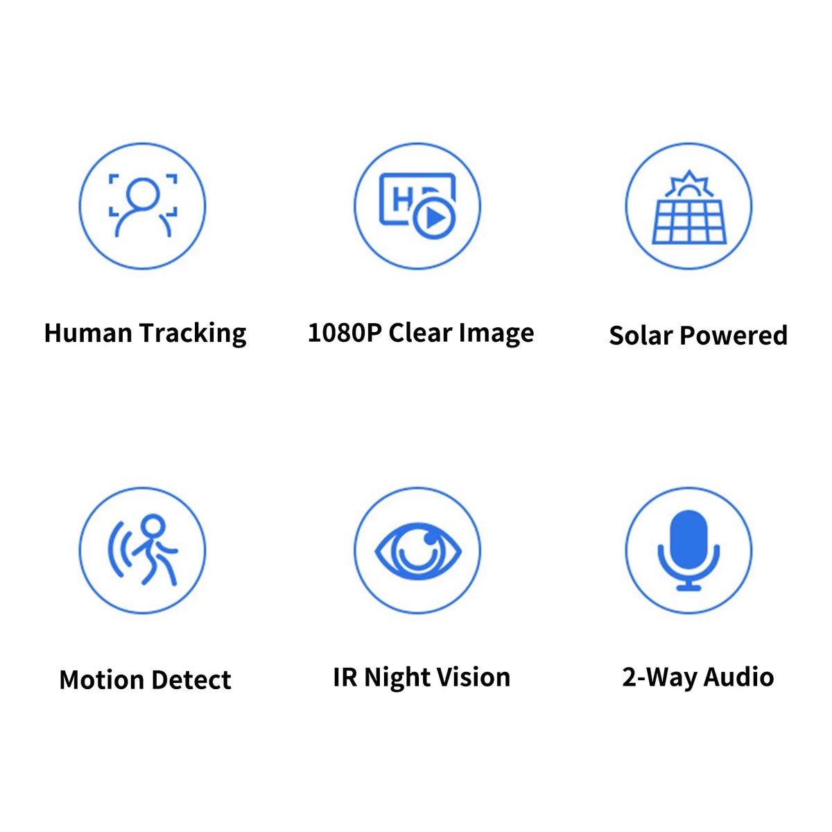 Andoer 4G 1080P WiFi Folding Solar Camera Home Camera with  Motion Detects Long Standby 2-Way Audio  Waterproof with Rechargeable Battery Compatible with Mobile Phone Computer