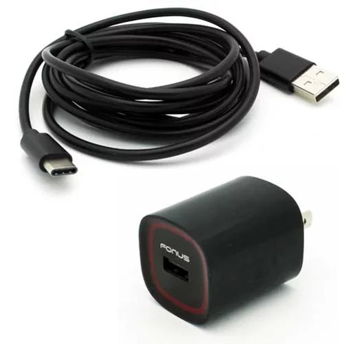 Cable 2.4A Home Charger w Holster Leather Case Belt Clip for Motorola Revvlry Plus, Moto  - OnePlus 6T, 6 - Razer Phone 2 - Samsung Galaxy  Plus  Plus  Plus XCover FieldPro