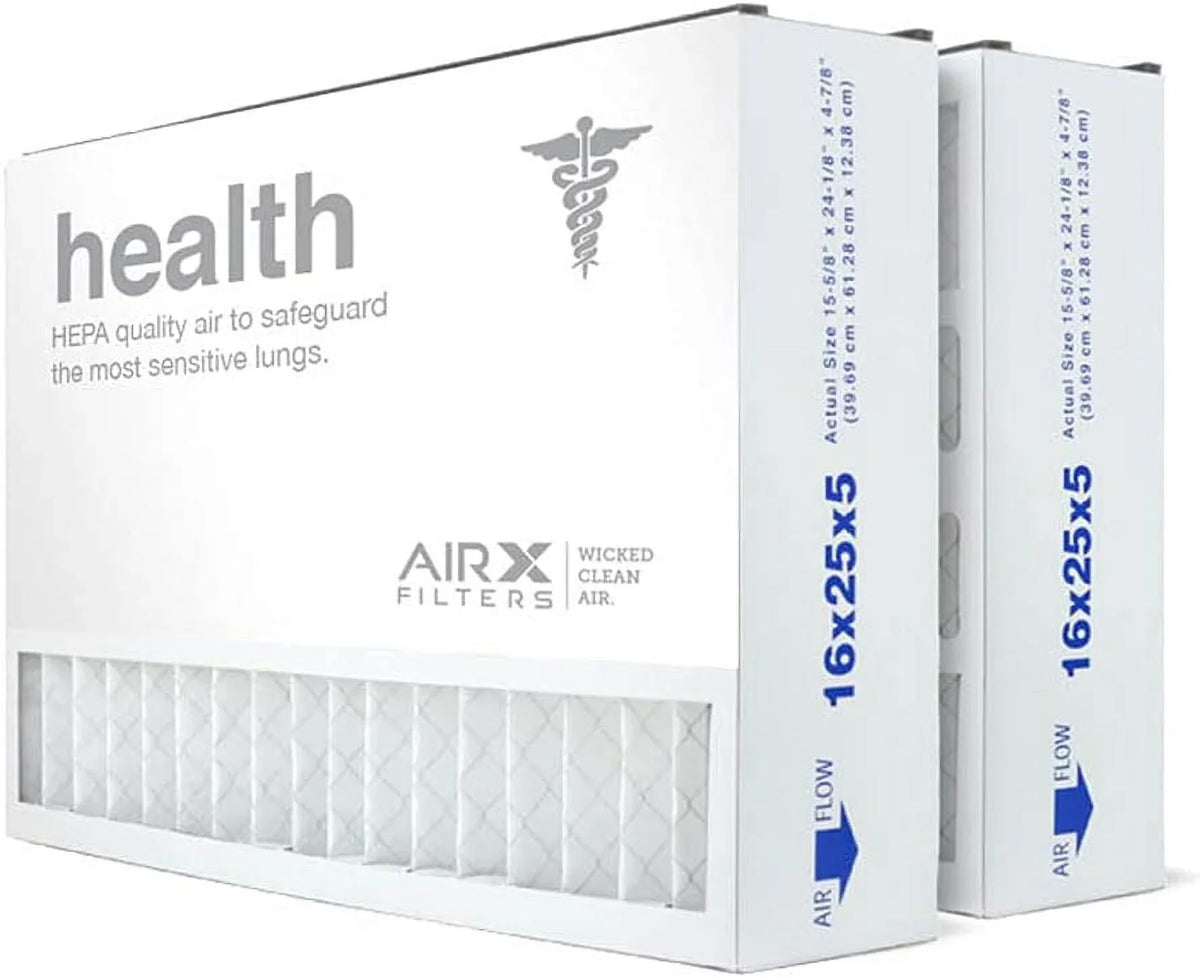 16x25x5  13   Furnace Air Filter Replacement for Air Bear Trion 229990-105, Health 2-Pack, Made in the