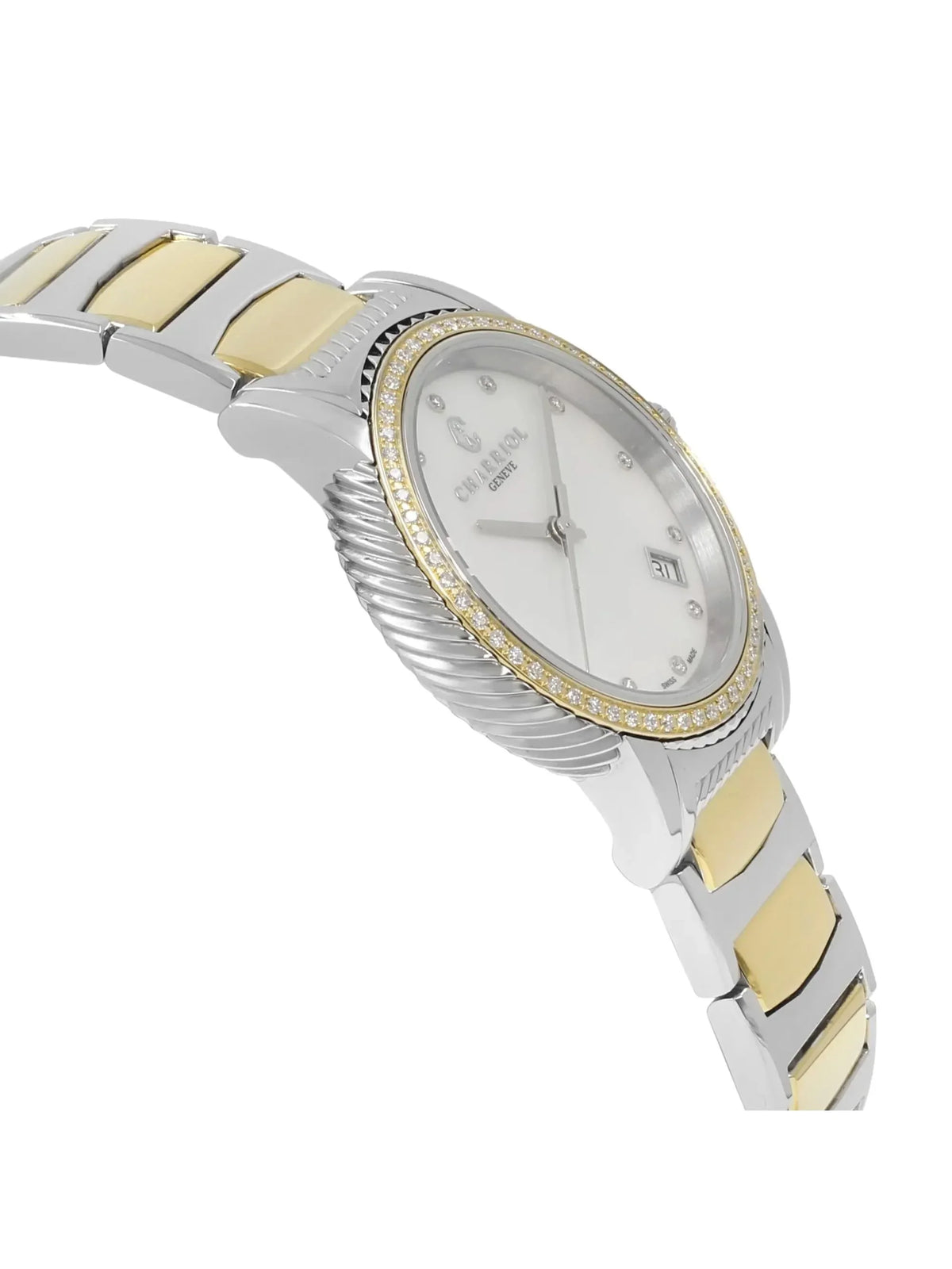New with defects Charriol Parisii 0.40cttw Quartz Ladies Watch .921.001